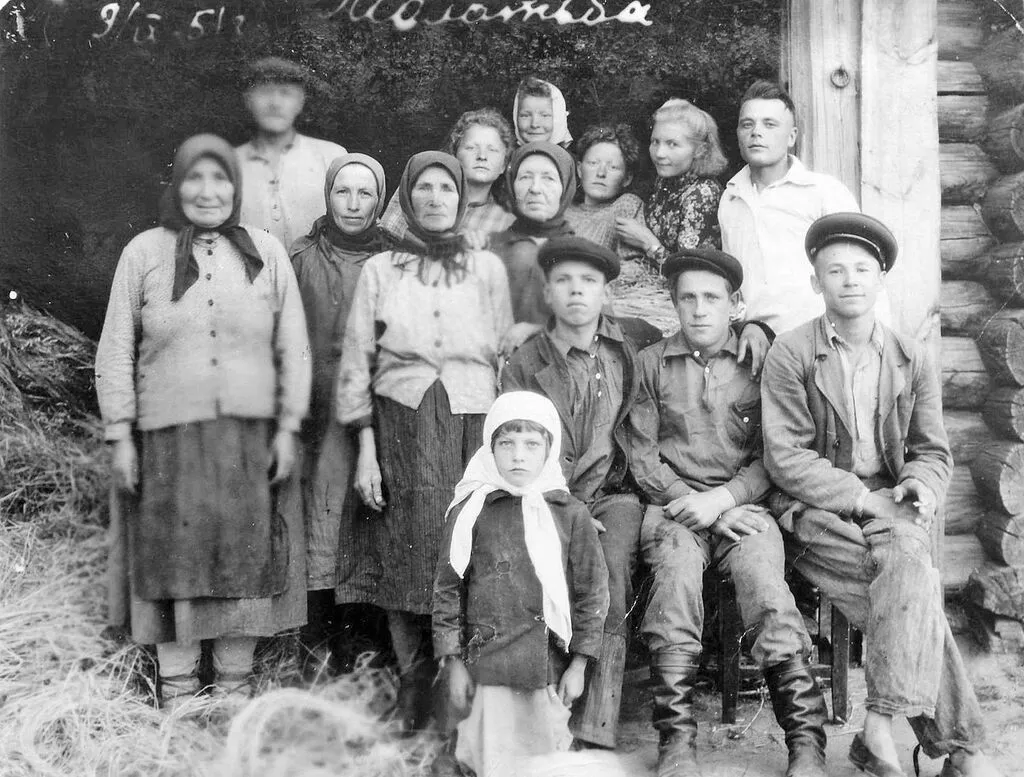 конец 50- х годов на молотьбе